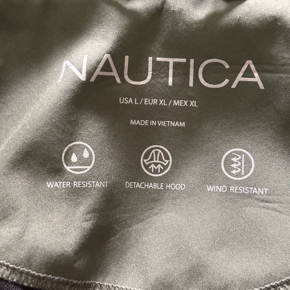 Women's Nautica Weatherproof Olive Green Jacket NWOT. Large. Spring raincoat. - Picture 7 of 8